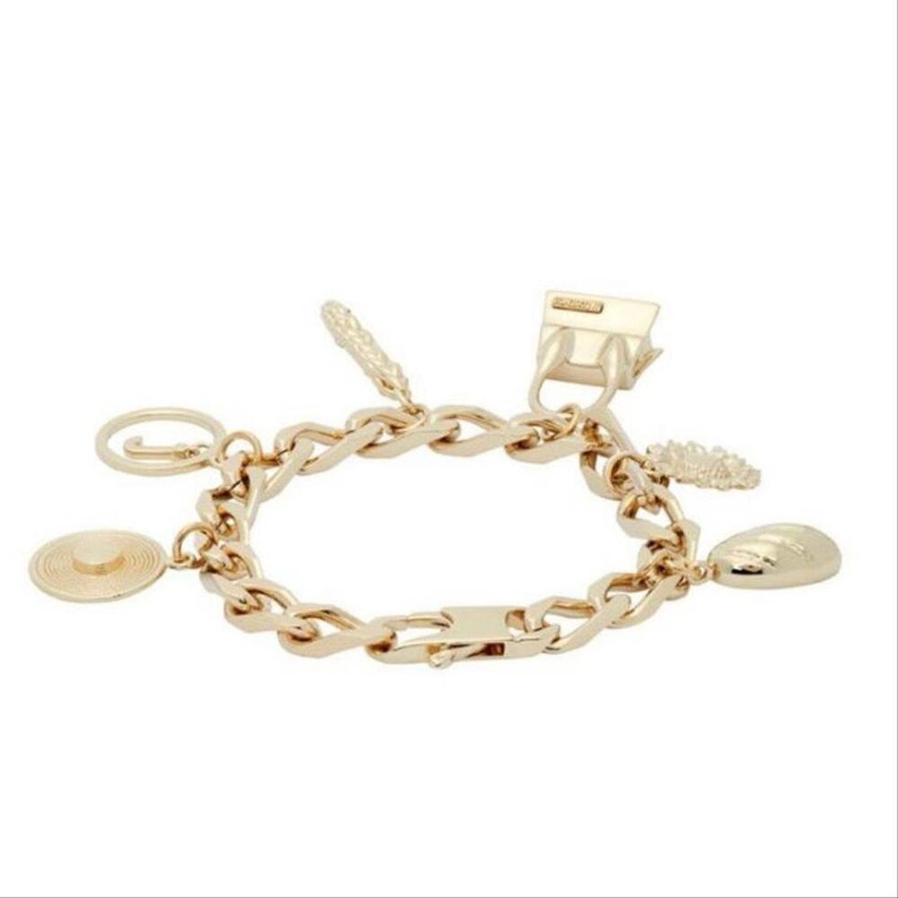 JACQUEMUS Le Chiquito charms gold tone chain bracelet - Picture 4 of 5